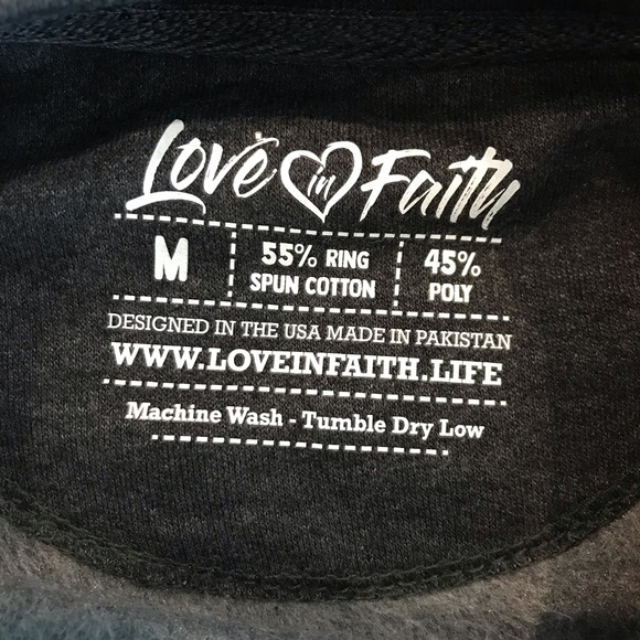 Women’s God is Love Love In Faith Sweatshirt Size Medium - Picture 5 of 6
